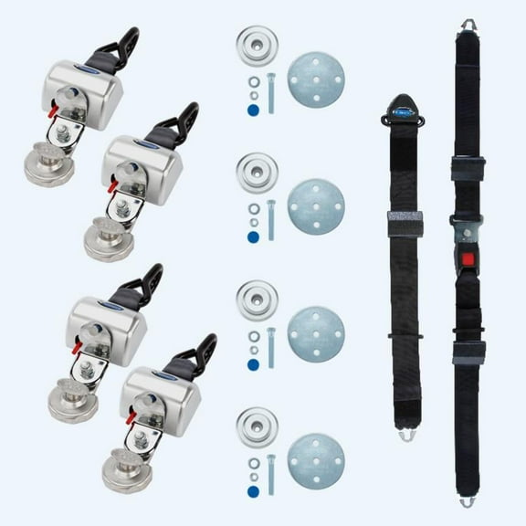4 QRT Max Retractor Slide 'N Click fitting Manual Lap & Shoulder Belt | Q-8300-A-SC