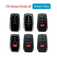 thumbnail image 4 of Bgsha 2Pcs Black Transparent Key Fob Case Cover For Toyota For Sienna For Venza, 4 of 10