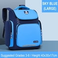 thumbnail image 2 of Elementary School Backpack Large Capacity Polyester Nylon School Bag for Kids Large Size(15X11.4X6.3In), 2 of 6