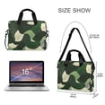 thumbnail image 3 of FORMRS 16" Laptop Bag Carrying Sleeve Case with Handle Travel Shoulder Briefcase, Black Abstract, 3 of 8