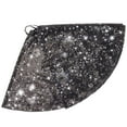 thumbnail image 6 of Deago 35 Inch Black Sequin Christmas Tree Skirt Embroidered Glitter Personalized Sparkle Polyester Xmas Tree Skirt Mat for Halloween Christmas Tree Decorations, 6 of 8