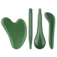 thumbnail image 1 of Juego de 4 herramientas de masaje de jade para alivio de dolor y relajación corporal, incluye modelos 01, 06, 07 y 08, ideal para rostro, cuello y cuerpo., 1 of 6