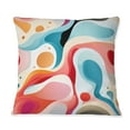 thumbnail image 3 of Designart "Abstract Wave in Neutral Tones" Abstract Printed Throw Pillow, 3 of 5