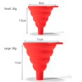 thumbnail image 2 of CHAO Paquete de 3 embudos plegables para uso en la cocina, juegos de embudos plegables medianos y grandes para llenar botellas, enlatados y tarros, artículos de cocina para alimentos, sin BPA, H, 2 of 3