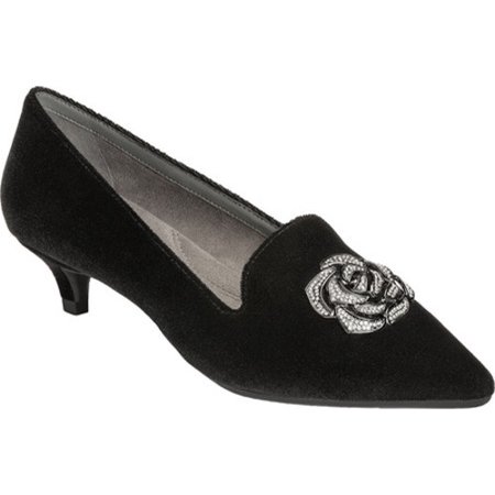 aerosoles women's best dressed pump, black velvet, 7 m (Best Looking All White Shoes)