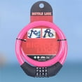 thumbnail image 3 of Toyandona Bike Combination Lock Rosy Color Heavy Duty Chain Lock for Mountain Bikes and Scooters, 3 of 8