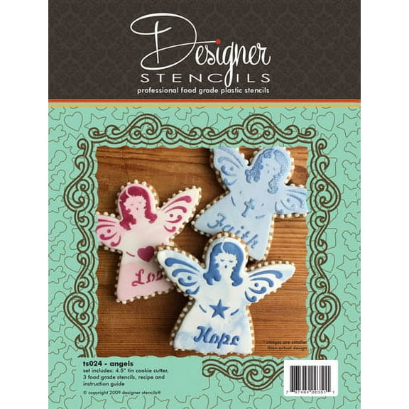 Angel Cookie Cutter and Stencil Set by Designer Stencils
