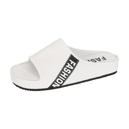 

Jsezml Women Summer Sandals Slip On Casual Platform Walking Shoes Comfortable Thick Sole Open Toe Wedges Slippers