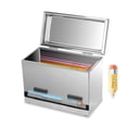 thumbnail image 1 of Creproly Stainless Steel Pencil Dispenser/Pen Holder for Classroom Home Restaurant for Bulk Pencils Storage/Unwrapped Drinking Straws Storage (Silver), 1 of 4