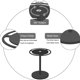 thumbnail image 5 of Soporte acrílico para gafas de sol, estante giratorio de 360° para gafas de exhibición, organizador de mesa negro, capacidad para 9+ pares, sin arañazos, fácil montaje, ahorro de espacio, listo para, 5 of 7
