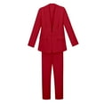 thumbnail image 2 of Kiijoy Big Girls Pantsuit Solid Color Open Front Blazer & Trousers Suit, Sizes 9-10, 2 of 8
