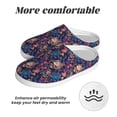 thumbnail image 6 of Lsque Skull starry sky flower Pattern Womens Comfort Cotton on Scuff With Memory Foam and Anti-skid Sole Slipper-46/47, 6 of 7