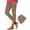 Beige, variant on Women Capris High Waist Yoga Pants - Hollow Out Comfy Stretchy Seamless Leggings Workout Compression Capri Pants