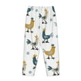 thumbnail image 5 of Fotbe Farm Roosters Women's Pajama Pants,Sleepwear Pants,Pj Bottoms Drawstring And Pockets-Small, 5 of 9