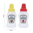 thumbnail image 7 of Cheers.US 4 Pcs Mini Ketchup Bottle Honey Mustard Squeeze Bottles Portable Sauce Container for Office Worker Bento Box Diner Condiment Mayo Syrup Salad Dressing BBQ,Transprent, 7 of 7