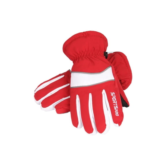 Winter Ski Gloves for Men & Women, Waterproof & Windproof Thermal Gloves with Genuine Sheepskin Palm, Touchscreen Fleece Lined Warm Gloves for Skiing, Cycling & Hiking - Black