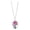 As shown, variant on European And American Retro Double-Sided Glass Crystal Plant Life Tree Trunk Flower Pendant Lady Eternal Flower Necklace