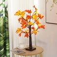 thumbnail image 3 of Fall Maple Tree Lamp 24LED Battery Operated USB Adjustable Light Up Pumpkin Maple Leaf Light Thanksgiving Harvest Halloween Christmas Desktop Decoration Style A One Size, 3 of 13