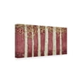 thumbnail image 2 of James Wiens 'Magnificent Birch Grove Burgundy Crop' Canvas Art, 2 of 3