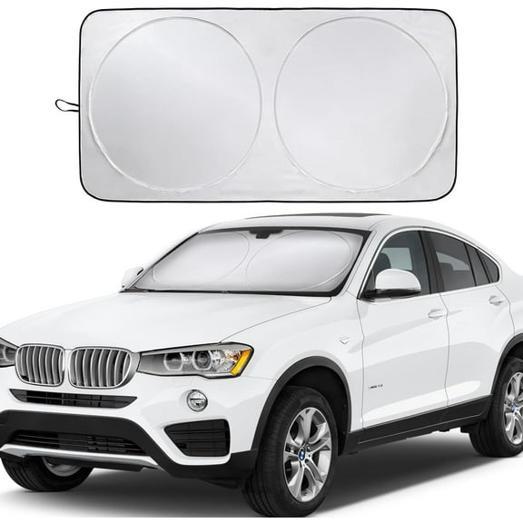 Sunshade for Car Windshield,Foldable Car Windshield Sun Shade,Front Window Sun Visor Protector Blocks UV Rays and Heat 59"X 33"