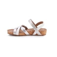 thumbnail image 2 of Walking Cradles Wc Pool Women Strappy Sandal In White  Silver Multi Leather, 2 of 6