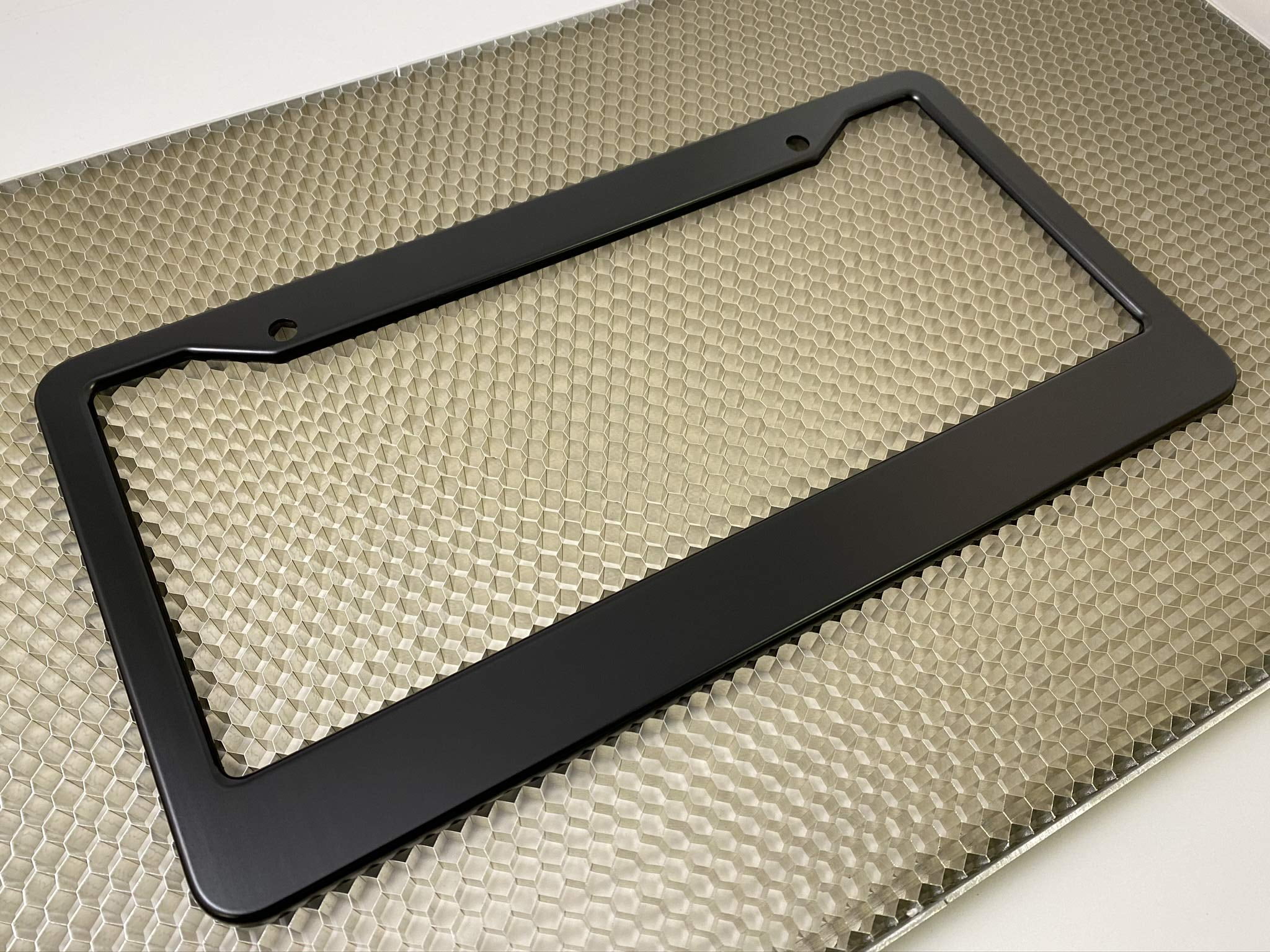 Special Edition Anodized Aluminum CAR License Plate Frame - Black