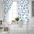 thumbnail image 5 of Fsddascl Christmas Snowman Blackout Curtains for Bedroom/Living Room, Thermal Insulated Kitchen Curtains, Winter Snowflakes Xmas Tree Gingerbread Blue Grommet Darkening Window Treatment 27.5"x39"x2, 5 of 6