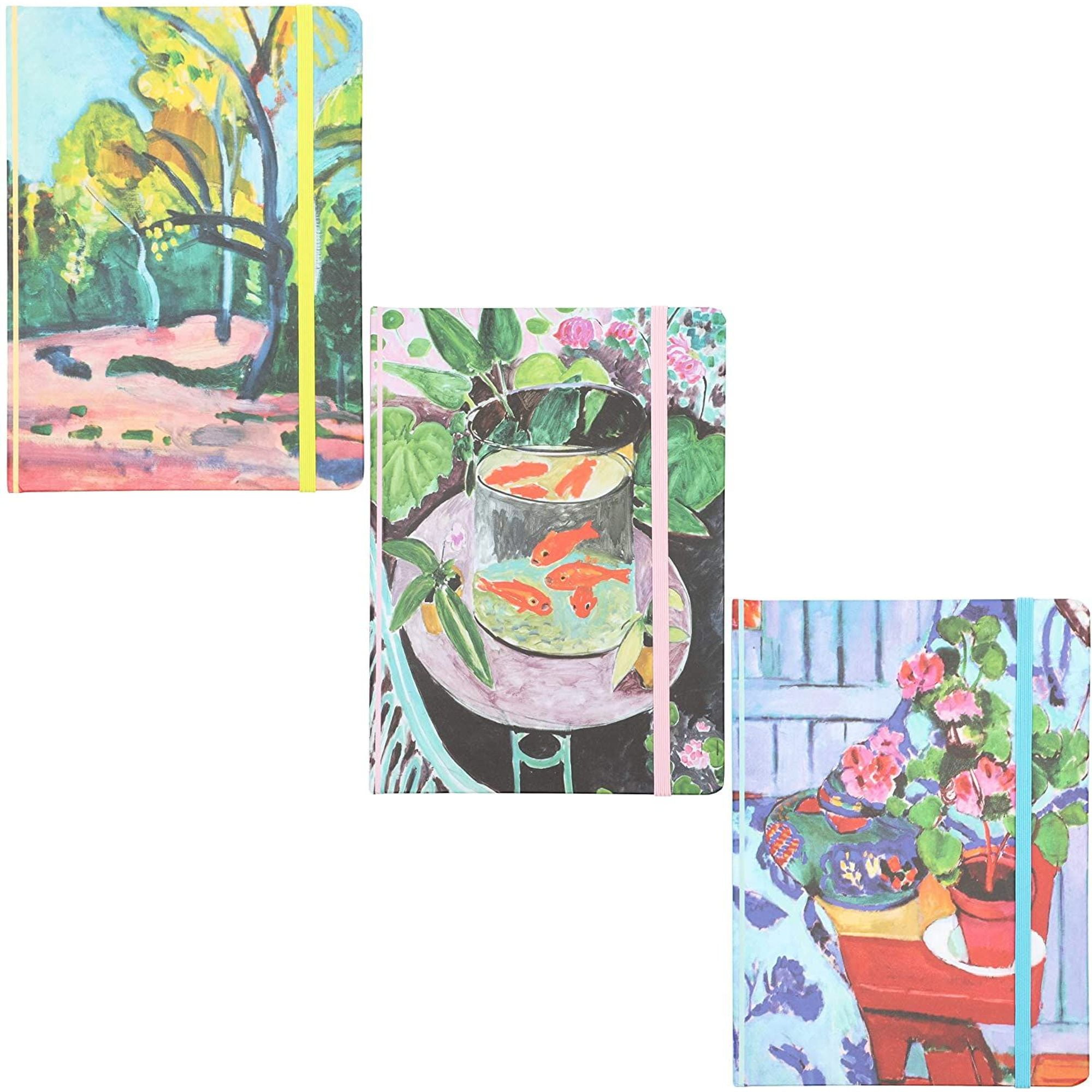 William Morris Hard Cover Diary Notebooks 7 x 5 in, 3 Pack 160 Lined Pages