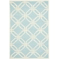 thumbnail image 2 of SAFAVIEH Cambridge Kierra Geometric Wool Area Rug, Light Blue/Ivory, 4' x 6', 2 of 8