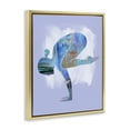 thumbnail image 4 of Stupell Industries Mindful Yoga Pose Sports Painting Gold Floater Framed Canvas Art Print Wall Art, 17 x 21, 4 of 10