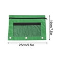 thumbnail image 2 of Pencil Pouch for 3 Ring Binder, Large Capacity Pencil Pouches with Zipper, Soft Fabric Pencil Bag, Clear Pencil Case with 3 Hole, Portable Office Supplies, Green, 2 of 5