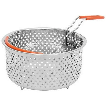 Stainless Steel Fry Baskets w/ Handle Deep Fryer Strainer Blanching Basket, 20cm