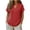 Tops-33Red, variant on Gamivast Linen Tops for Women Split V Neck Short Sleeve Loose Fit Blouses Casual Shirts Tunic Tops Flowy Blouse for Daily Work Vacation Summer Wear outfits