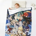 thumbnail image 5 of Genshin Impact Anti-Pilling Flannel 32"X48" Super Soft Plush Air Condition Quilt Fluffy Warm Cozy Decorative Blankets, 5 of 7
