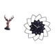 thumbnail image 5 of Reloj de pared con figura de cabeza de ciervo, estatua de animal acrílico, silencioso, sin , ideal para sala de estar, dormitorio, oficina o coc, 5 of 8