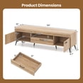 thumbnail image 3 of Costway TV Stand for 65 Inch TVs Modern Entertainment Center w/Drawer 2 Storage Cabinets, 3 of 12