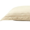 thumbnail image 4 of Lush Decor Velvet Dreams Euro Sham Covers 2 Piece Set 25.5" W x 25.5" L + 1.5" Neutral - Velvet Pillow Cover - Euro Pillow Covers - Glam Decorative Pillows for Bed, 4 of 9