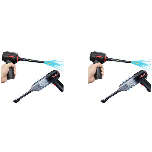 2X Aspiradora de Computadora 3 En 1, Soplador de Aire Comprimido, Aspiradora de Mano Portátil Recargable Inalámbrica