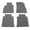 Gray, variant on Ikon Motorsports Floor Mats Compatible with 2018-2024 Nissan Kicks Black Nylon Car Floor Mats Carpet 1st 2nd Row 4PCS Set
