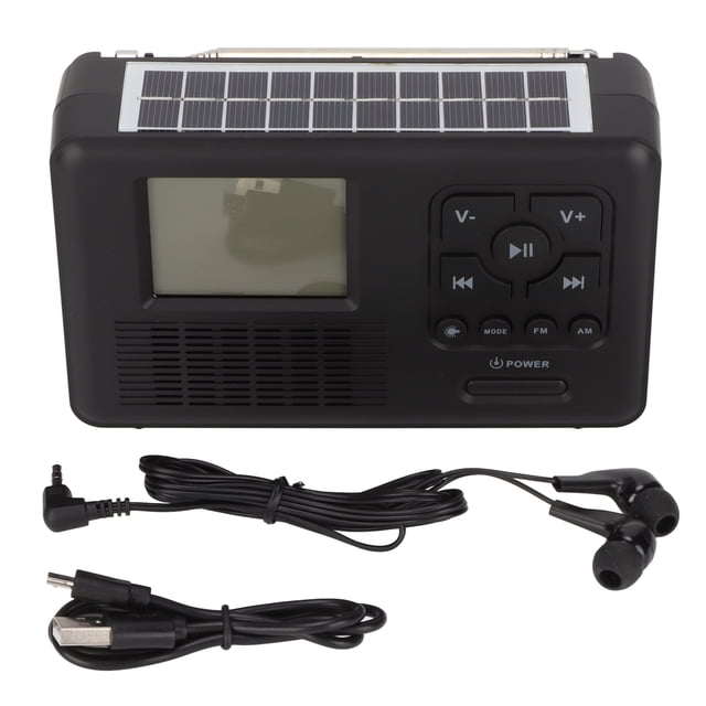 Radio portátil de onda corta, Radio de onda corta AM FM Radio AMFM portátil Mini radio AMFM Resistente y resistente