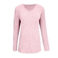 thumbnail image 6 of Yokua Womens Sweaters Casual Long Sleeve Scalloped Trim V Neck Lightweight Ribbed Knit Tunic Shirts Pullover Sweater Tops, 6 of 10