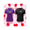 thumbnail image 1 of Playera En Duo Para Parejas De Queen y King 14 De Febrero San Valentin Color Morado Talla Mediana Marca Emil SaEs, 1 of 4