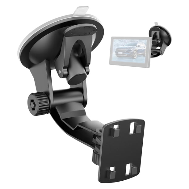 Soporte para monitor de cámara de respaldo, (4.3/5 pulgadas) PixelMan versión mejorada Soporte para parabrisas para monitor de cámara de respaldo, soporte de ventosa para monitor de cámara de visión t