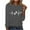 Gray, variant on Love Heart Dog Paw Print T Shirts Women Long Sleeve Pullover Tops Casual Blouse Heartbeat Graphic Dog Mom Gift Tees