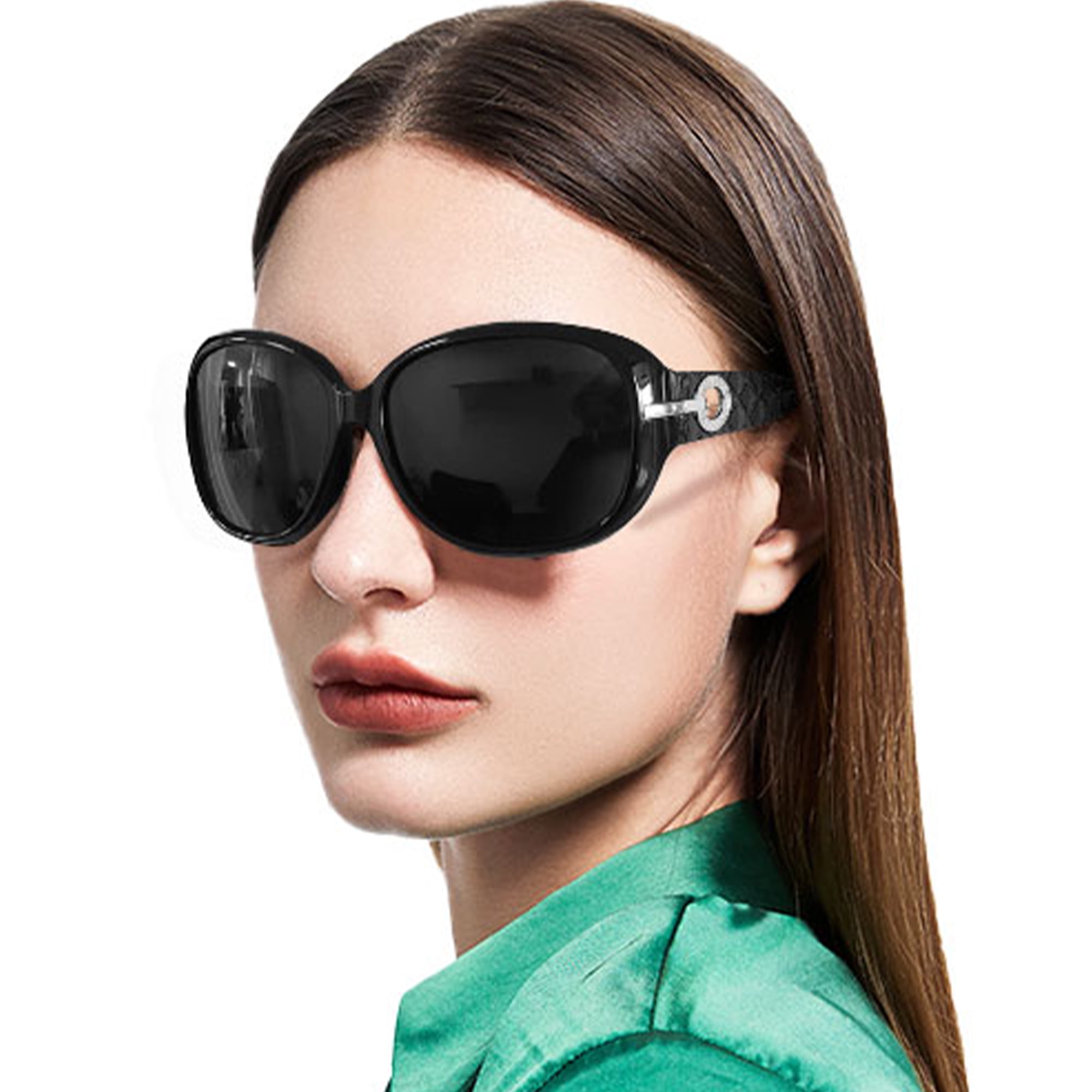 Trendy Oversized Polarized Sunglasses with UV Kuwait Ubuy