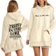 thumbnail image 1 of WILLBEST Vestidos Sudadera Con Capucha Informal Con Letras Estampadas Para Mujer, 1 of 3