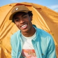 thumbnail image 4 of Dalix Ghost 5 Panel Snapback Cotton Baseball Cap Adjustable Hat Mens in Old Gold, 4 of 5