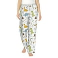 thumbnail image 2 of Picia Dinosaur Womens Soft Woven Cotton Elastic Waistband Sleep Pajama Pant Lounge Sleep Pant With Pockets And Drawstring-Medium, 2 of 9