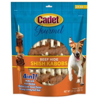 Cadet Gourmet Beef Hide Shish Kabob Dog Treats 12 Ounce (Pack of 1