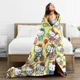 thumbnail image 4 of Hello Kitty Throw Blanket, Cozy Flannel Blankets For Boys Girls, Super Soft Warm Blanket For Couch Sofa Bed, 4 of 9